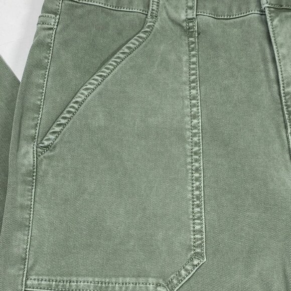 NEW SANCTUARY DENIM Women's Cargo Pants Green Size 29 Sculpted Hayden Slim Dark - Picture 11 of 12